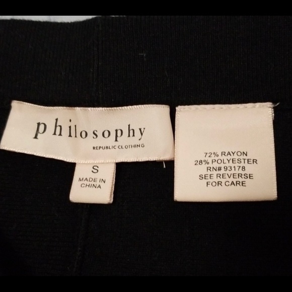 Philosophy Black Knit Skater Skirt - Picture 8 of 8